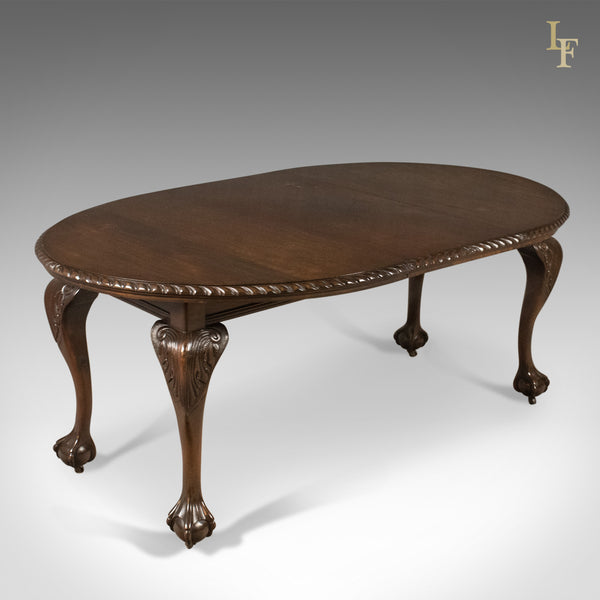 Antique Dining Table, 4-6 Seater, Edwardian, English, Mahogany - London Fine Antiques