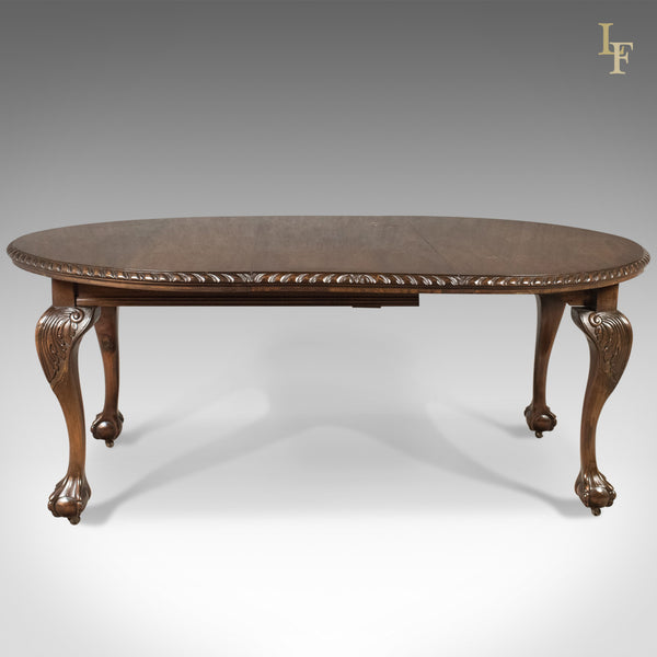 Antique Dining Table, 4-6 Seater, Edwardian, English, Mahogany - London Fine Antiques
