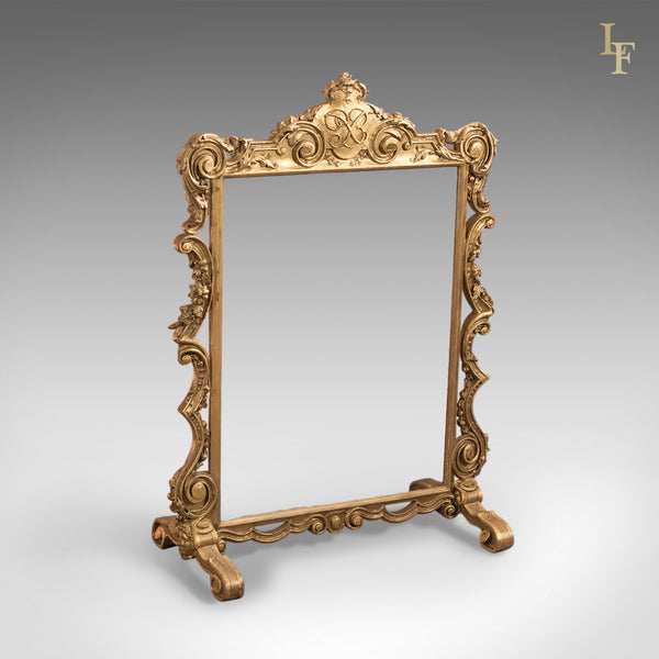 Antique Fire Screen, Gilt Gesso c1850 - London Fine Antiques