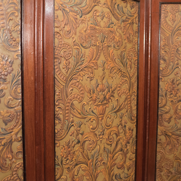 Antique Folding Screen, Victorian Walnut c.1870 - London Fine Antiques