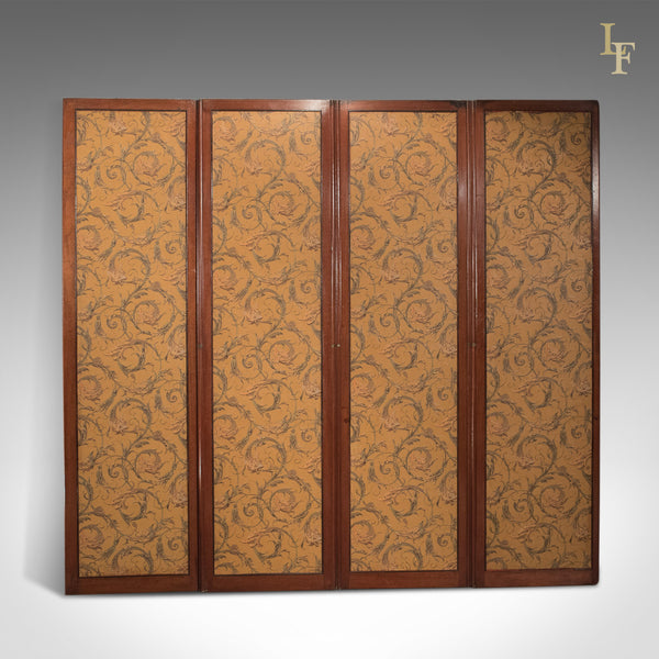 Antique Folding Screen, Victorian Walnut c.1870 - London Fine Antiques