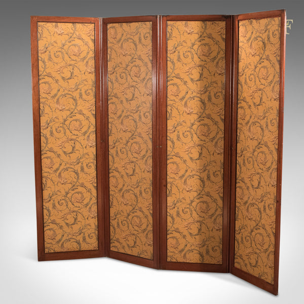 Antique Folding Screen, Victorian Walnut c.1870 - London Fine Antiques
