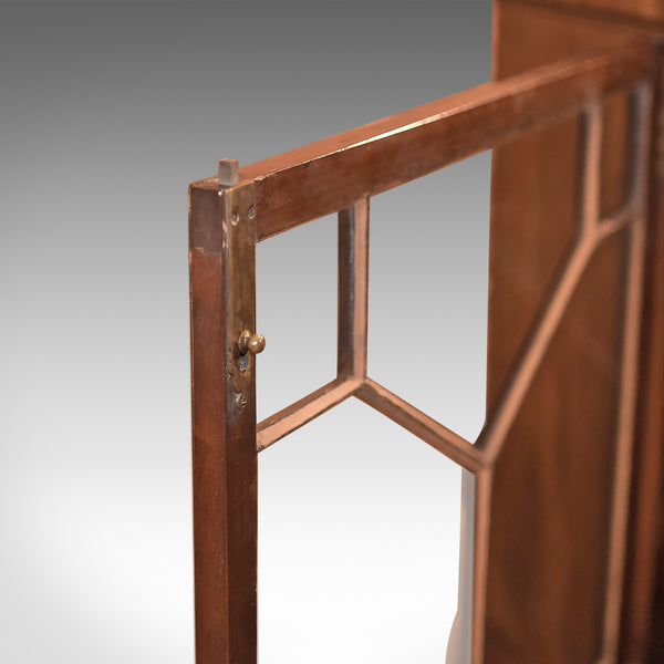 Antique Glazed Bookcase, Victorian Walnut c.1880 - London Fine Antiques