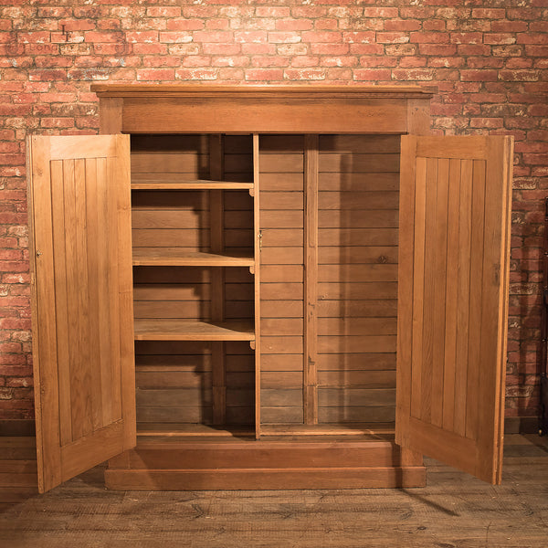 Antique Hall Cupboard, Victorian Oak c.1880 - London Fine Antiques