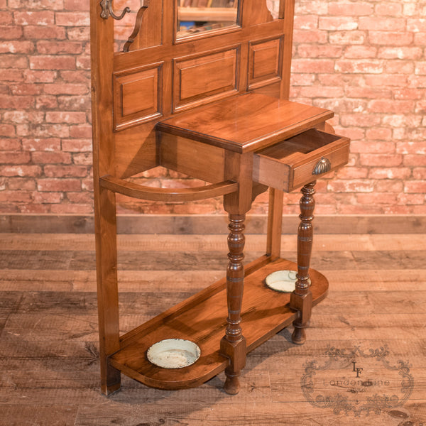 Antique Hall Stand, Edwardian Walnut c.1910 - London Fine Antiques