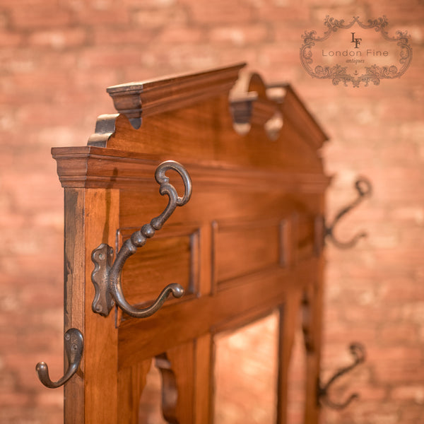 Antique Hall Stand, Edwardian Walnut c.1910 - London Fine Antiques