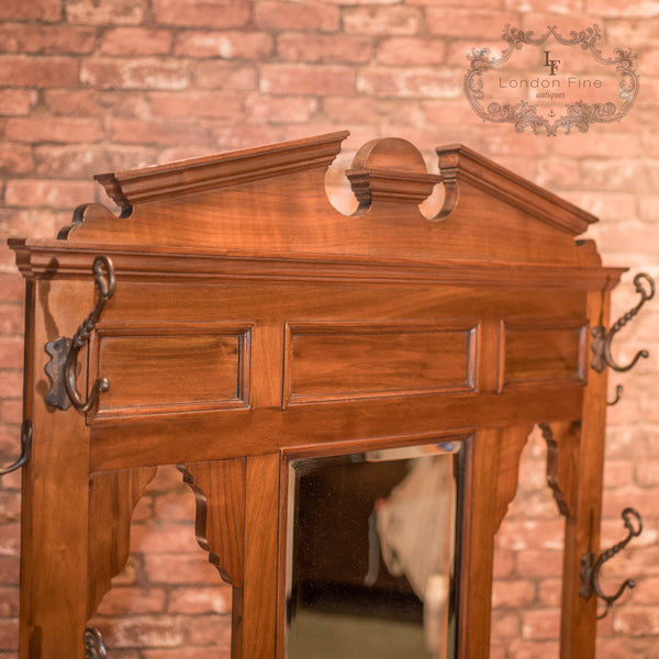 Antique Hall Stand, Edwardian Walnut c.1910 - London Fine Antiques