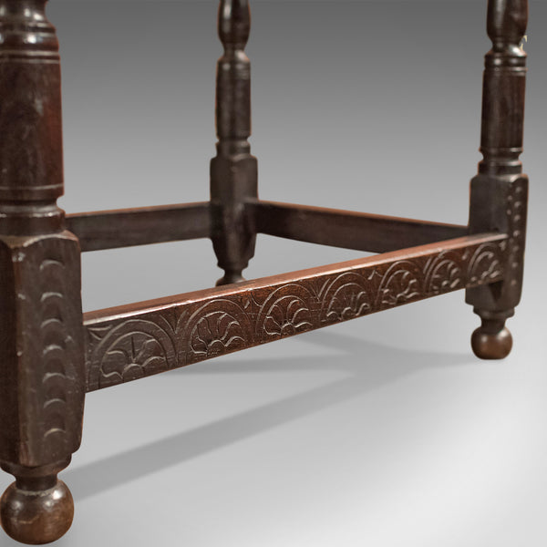Antique Hall Table, Georgian Carved Oak, circa 1800 - London Fine Antiques