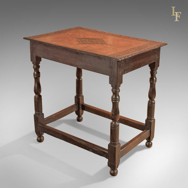 Antique Hall Table, Georgian Carved Oak, circa 1800 - London Fine Antiques