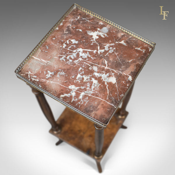 Antique Jardiniere, French Galleried Marble Stand, c.1850 - London Fine Antiques