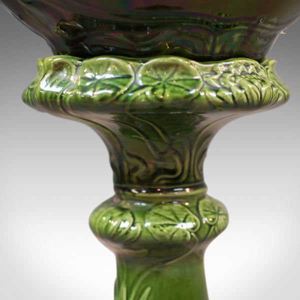 Antique Jardiniere, Victorian Majolica Plant Stand - London Fine Antiques
