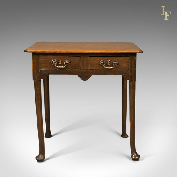 Antique Lowboy, Victorian Hall Table, English Oak c.1850 - London Fine Antiques