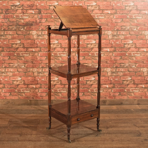 Antique Music Stand, Regency Rosewood Whatnot c.1820 - London Fine Antiques