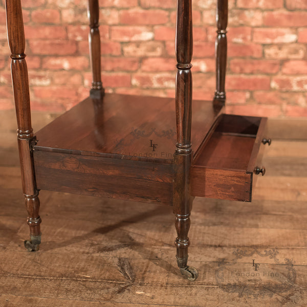 Antique Music Stand, Regency Rosewood Whatnot c.1820 - London Fine Antiques