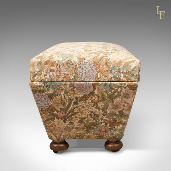 Antique Ottoman, Victorian Upholstered Chest c.1870 - London Fine Antiques
