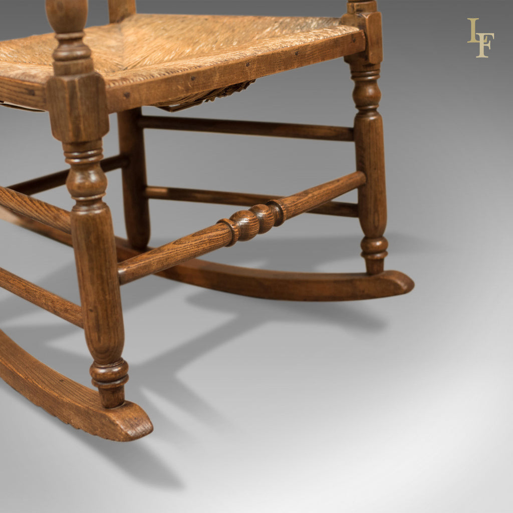 Antique Rocking Chair, Georgian Oak and Ash – London Fine Antiques