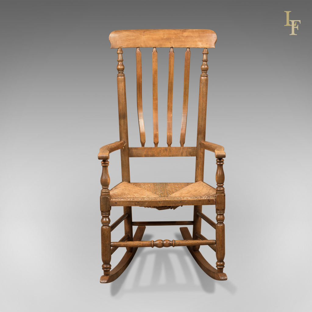 Antique Rocking Chair, Georgian Oak and Ash – London Fine Antiques