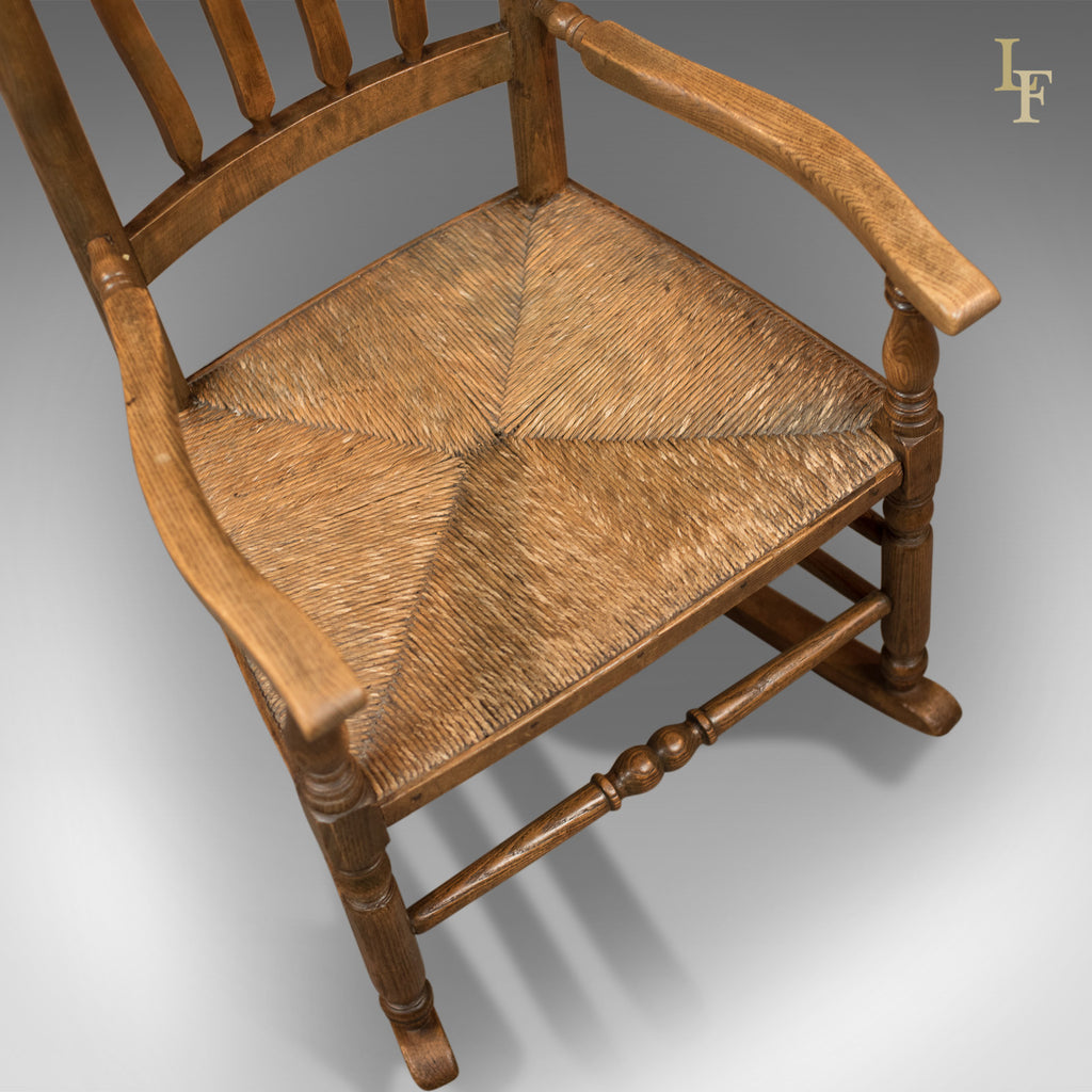 Antique Rocking Chair, Georgian Oak and Ash – London Fine Antiques