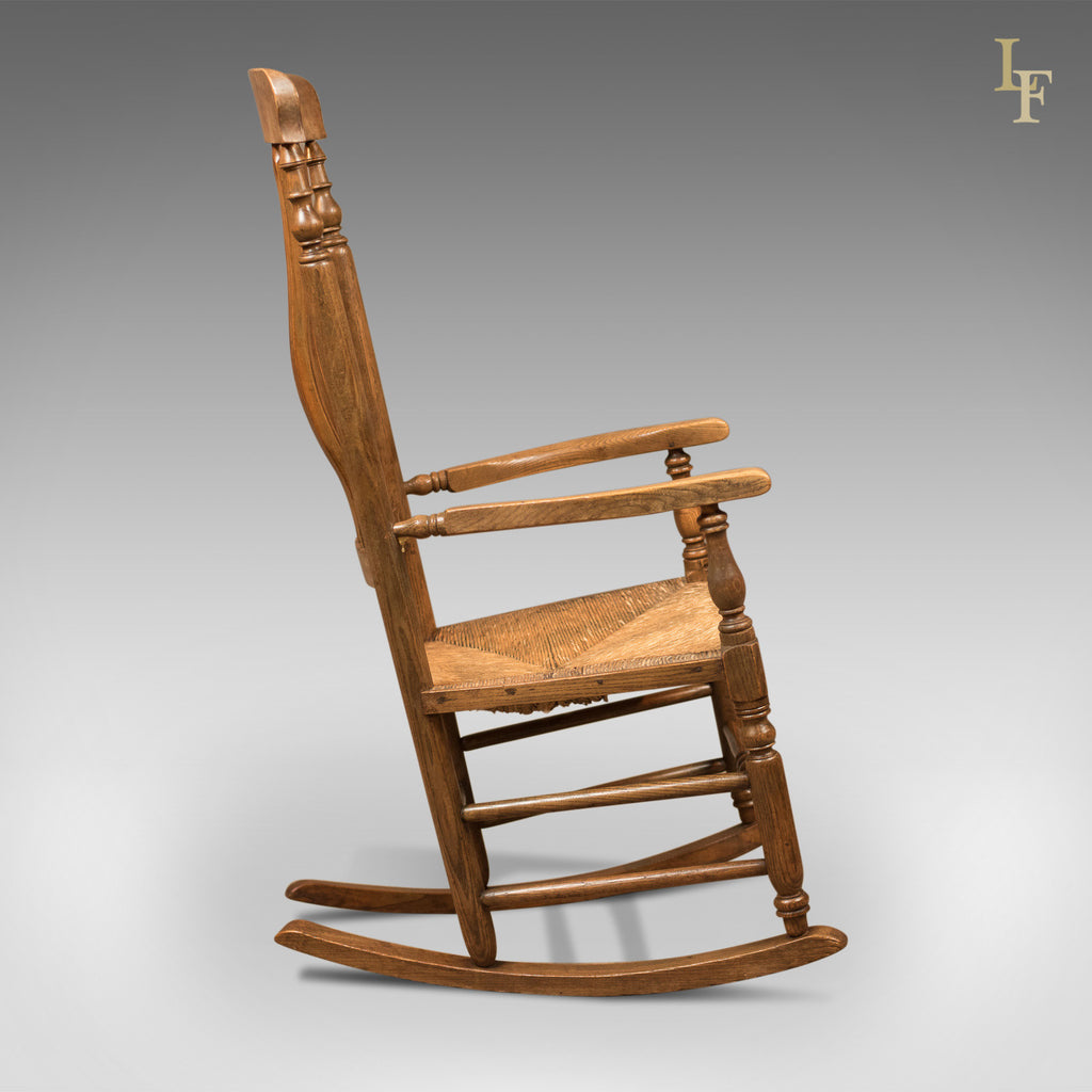 Antique Rocking Chair, Georgian Oak and Ash – London Fine Antiques