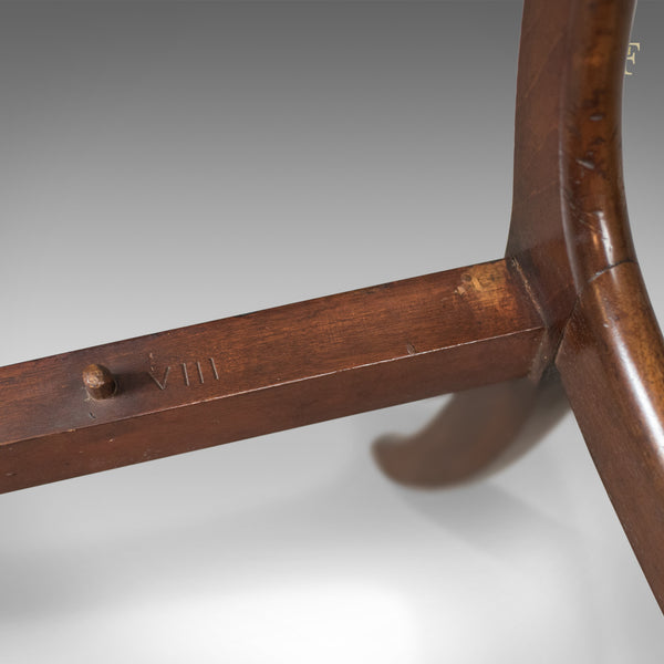 Antique Scroll Arm Chair, Regency Mahogany c.1830 - London Fine Antiques
