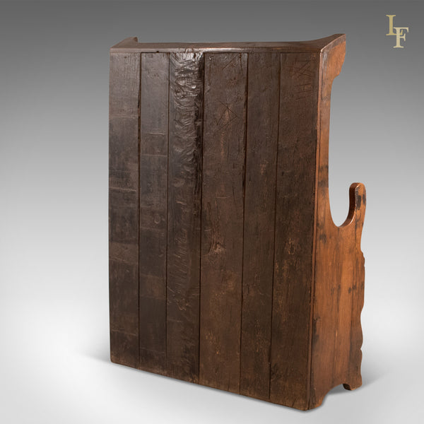Antique Settle, Victorian Tavern Bench, c.1850 - London Fine Antiques