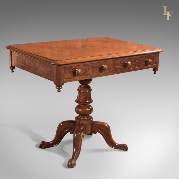 Antique Side Table, English Victorian Mahogany circa 1880 - London Fine Antiques
