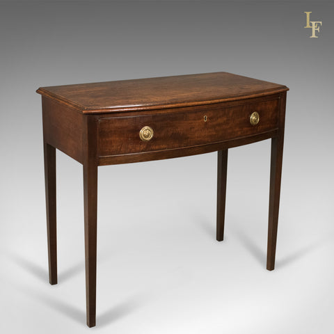 Antique Side Table, Mahogany, Bow Fronted, English, George III, c.1770 - London Fine Antiques