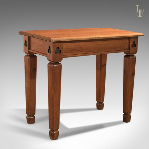 Antique Side Table, Victorian Pitch Pine Alter, c.1860 - London Fine Antiques
