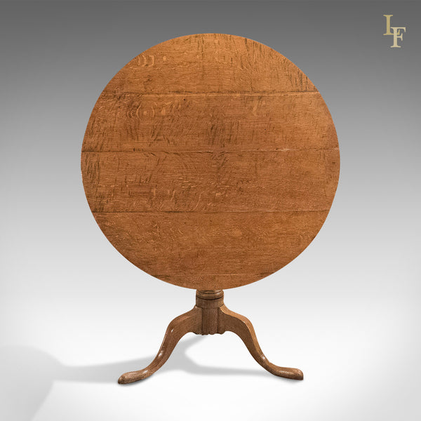 Antique Tilt Top Table, Georgian Oak c.1750 - London Fine Antiques