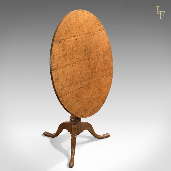 Antique Tilt Top Table, Georgian Oak c.1750 - London Fine Antiques