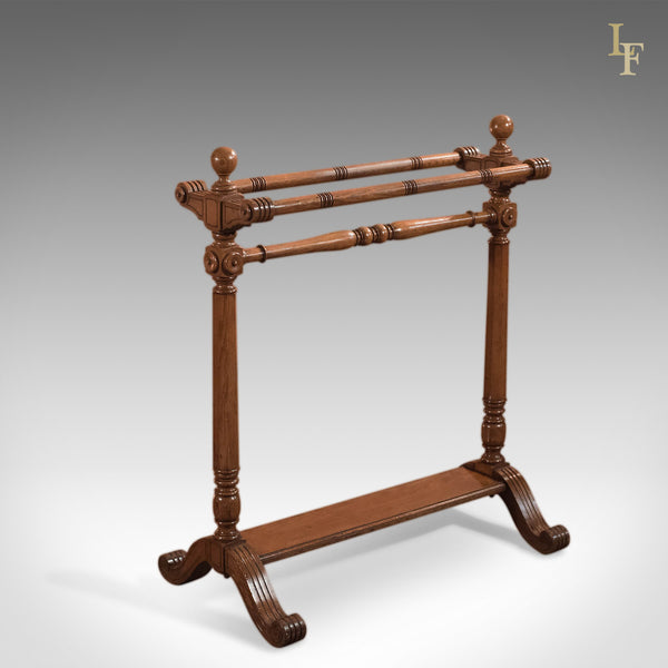 Antique Towel Rail, Large Victorian Stand c.1850 - London Fine Antiques