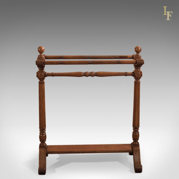 Antique Towel Rail, Large Victorian Stand c.1850 - London Fine Antiques