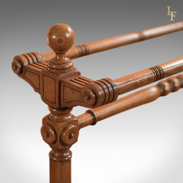 Antique Towel Rail, Large Victorian Stand c.1850 - London Fine Antiques