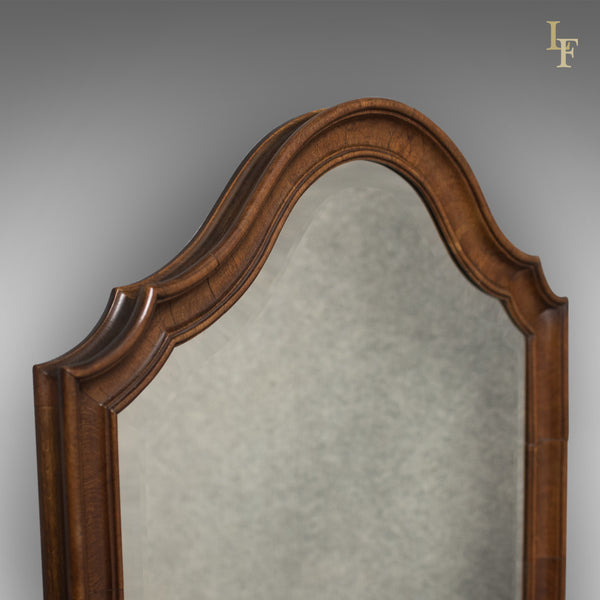 Antique Wall Mirror, English, Walnut, Edwardian c.1910 - London Fine Antiques