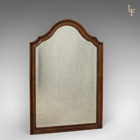 Antique Wall Mirror, English, Walnut, Edwardian c.1910 - London Fine Antiques