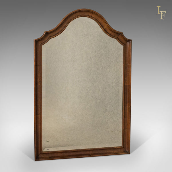 Antique Wall Mirror, English, Walnut, Edwardian c.1910 - London Fine Antiques