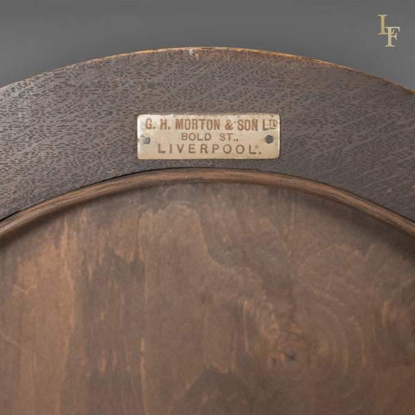 Antique Wall Mirror, English, Walnut, Edwardian c.1910 - London Fine Antiques