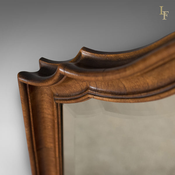 Antique Wall Mirror, English, Walnut, Edwardian c.1910 - London Fine Antiques