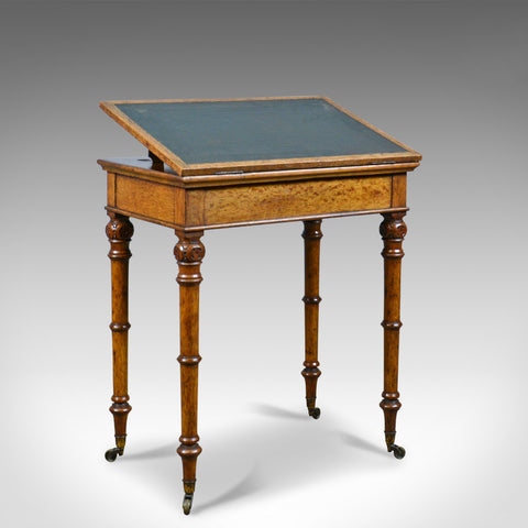 Antique, Adjustable Writing Table, English, Oak, Johnstone and Jeanes, c.1850 - London Fine Antiques