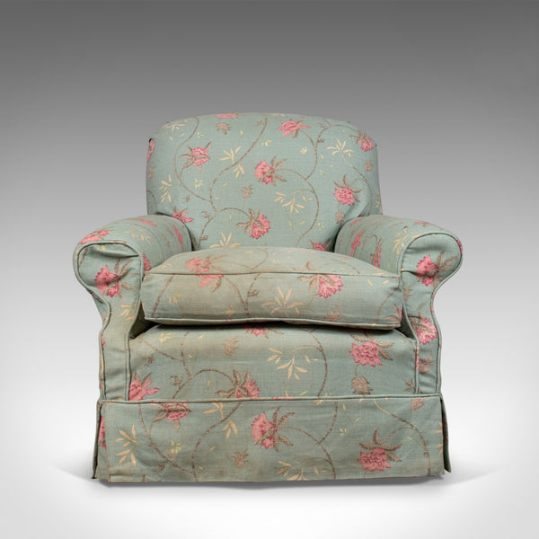 Antique Armchair, English, Edwardian, Deep Club Chair, Circa 1910 - London Fine Antiques