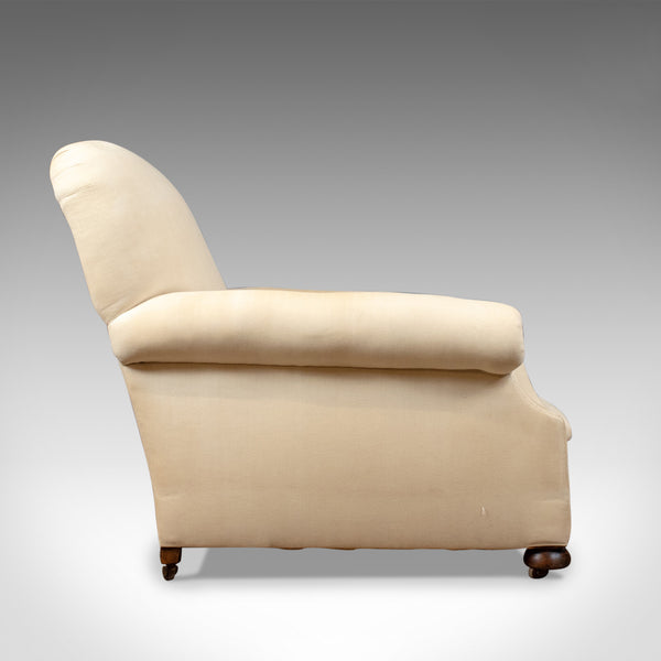 Antique Armchair, English, Edwardian, Deep Club Chair, Circa 1910 - London Fine Antiques