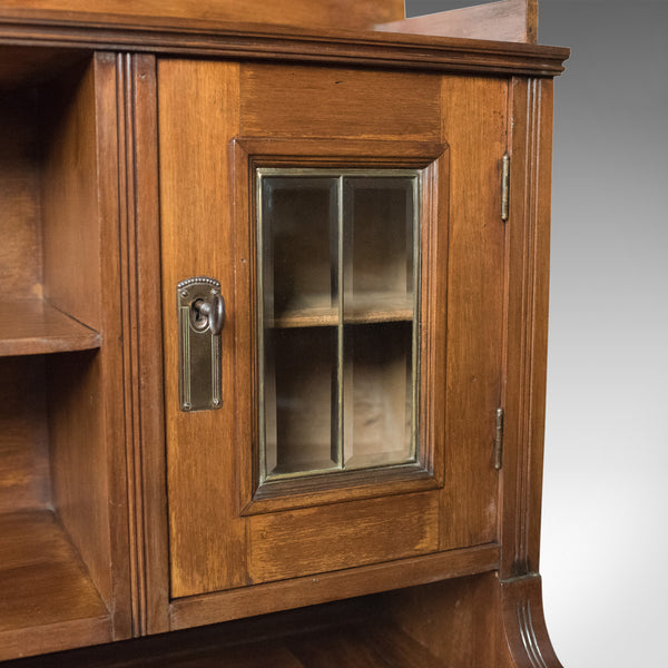Antique Art Nouveau Desk, English, Victorian, Walnut Cabinet Liberty-esque c1900 - London Fine Antiques