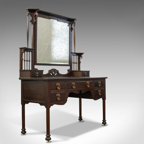 Antique Art Nouveau Dressing Table, English, Maple and Co., Mahogany, Circa 1890 - London Fine Antiques