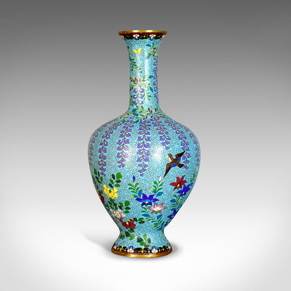 Antique Baluster Vase, Japanese, Cloisonné, Stem, Meiji Era, Circa 1900 - London Fine Antiques