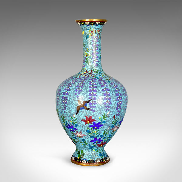 Antique Baluster Vase, Japanese, Cloisonné, Stem, Meiji Era, Circa 1900 - London Fine Antiques
