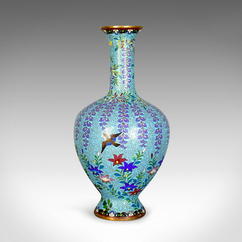 Antique Baluster Vase, Japanese, Cloisonné, Stem, Meiji Era, Circa 1900 - London Fine Antiques