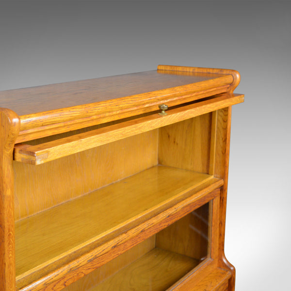 Antique Barrister's Bookcase, Four Section, Glazed, Globe Wernicke Taste c.1910 - London Fine Antiques