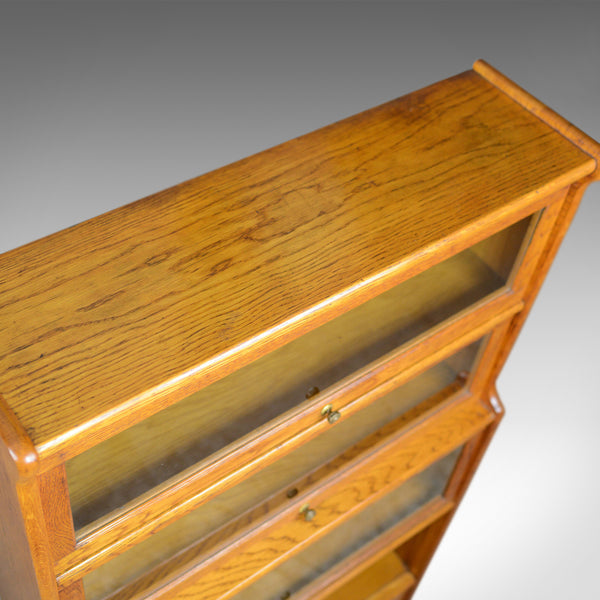Antique Barrister's Bookcase, Four Section, Glazed, Globe Wernicke Taste c.1910 - London Fine Antiques