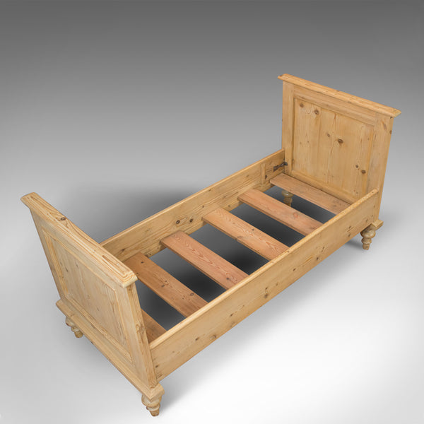Antique Bed Frame, English, Victorian, Pine, Bedstead, Late 19th Century, C.1900 - London Fine Antiques