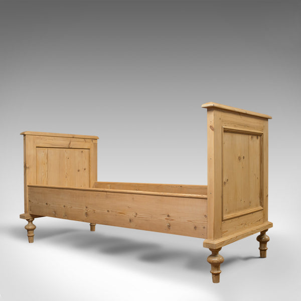 Antique Bed Frame, English, Victorian, Pine, Bedstead, Late 19th Century, C.1900 - London Fine Antiques